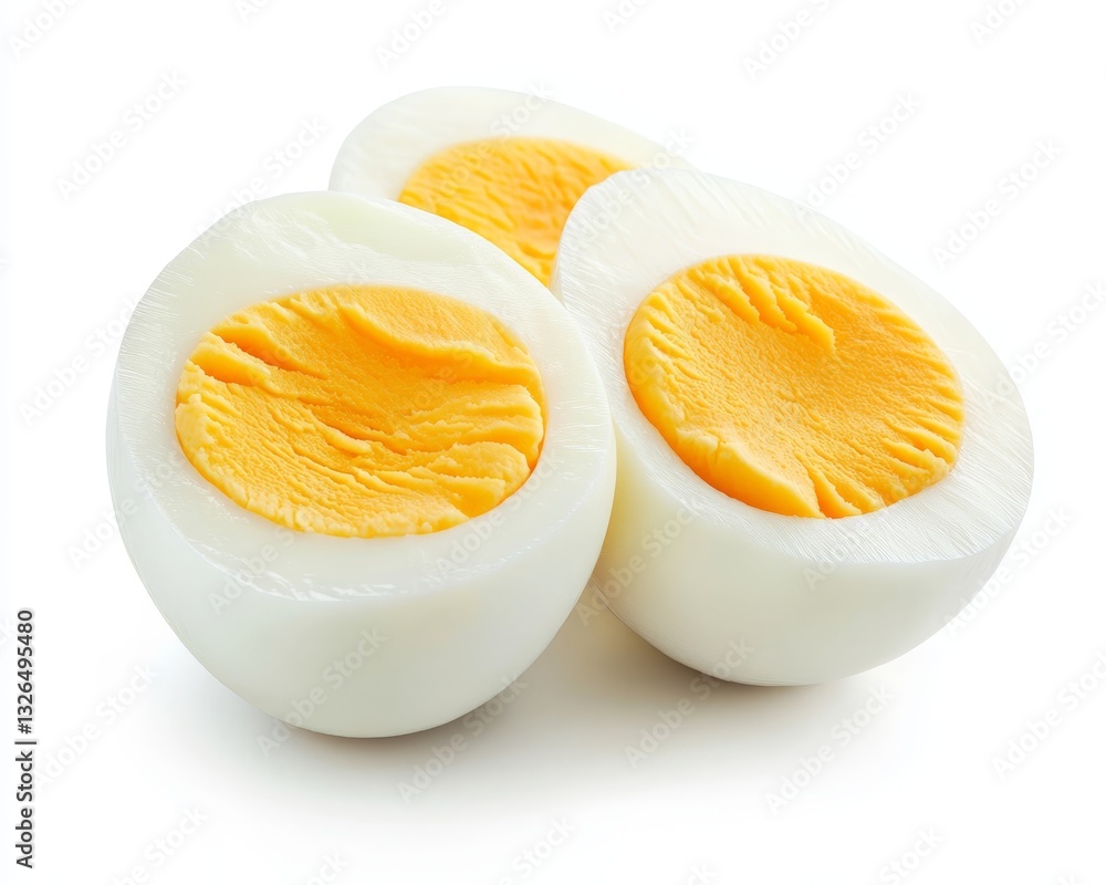 Hard-Boiled Eggs with Yellow Yolks and White Shells Hard-Boiled Eggs with Yellow Yolks and White Shells
