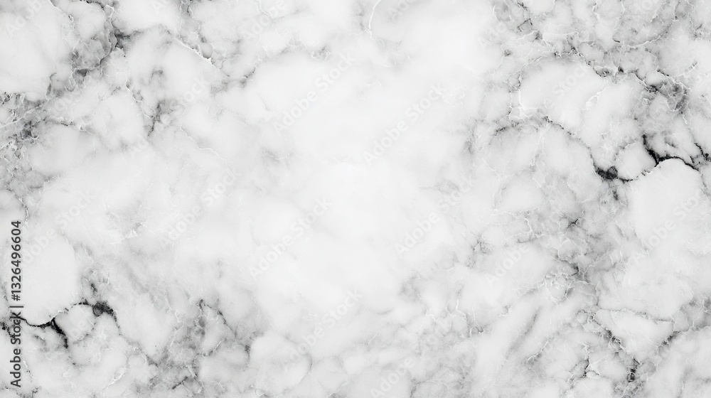 Fototapeta premium Elegant White Marble Background with Subtle Gray Veins and Texture