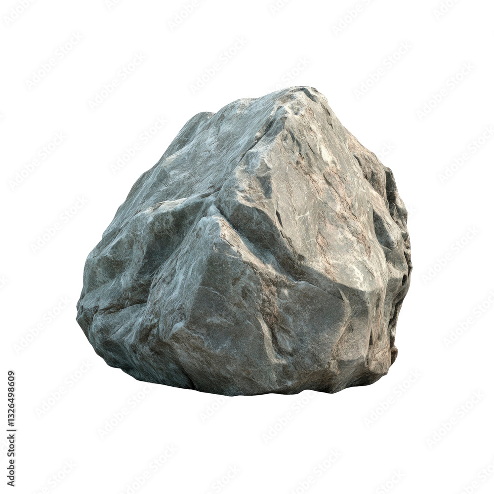 Large Grey Boulder Isolated on Transparent background Large Grey Boulder Isolated on Transparent background
