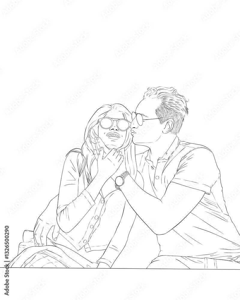 Fototapeta premium man and woman