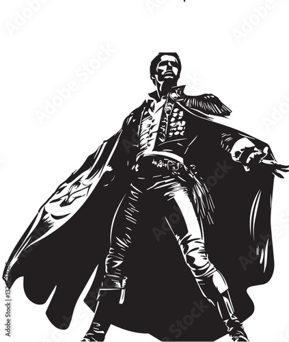 vector illustration of a matador