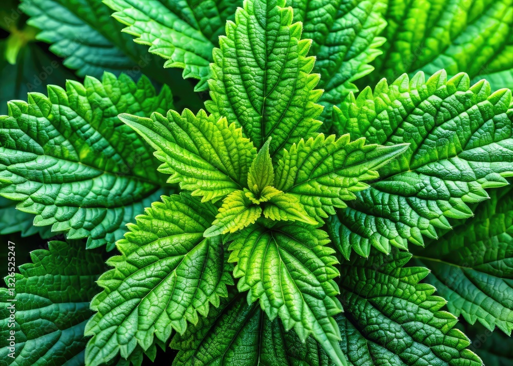 Rule of thirds guides captivating close-up nettle leaf photos; showcasing vibrant green macro detail. Rule of thirds guides captivating close-up nettle leaf photos; showcasing vibrant green macro detail.