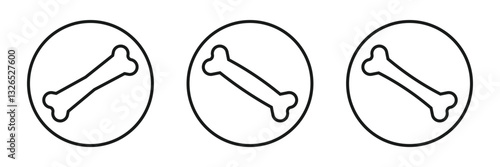 Line bone icon