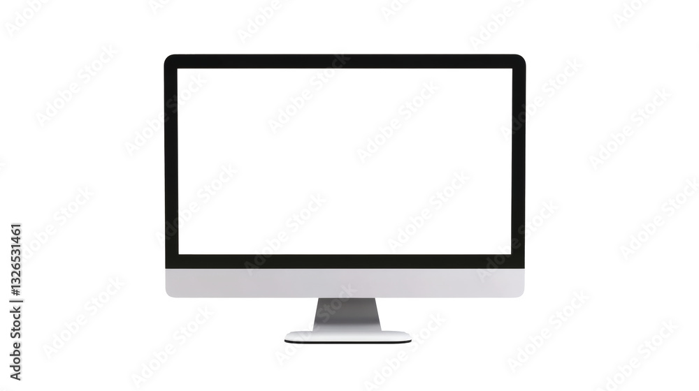Modern black gaming computer monitor curved 4K display with adjustable stand 3D mockup, isolated on a clean isolated on a white background Modern black gaming computer monitor curved 4K display with adjustable stand 3D mockup, isolated on a clean isolated on a white background