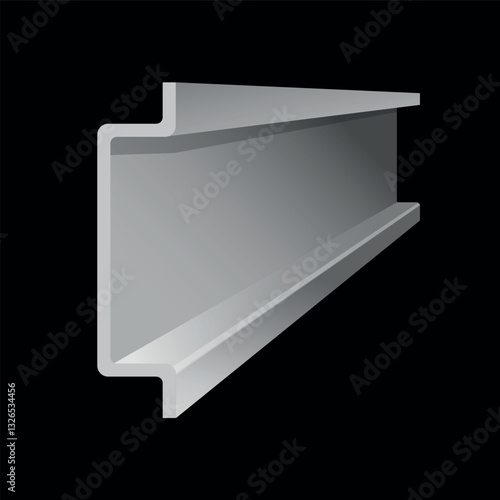 Metal DIN rail for installation of switchboard equipment