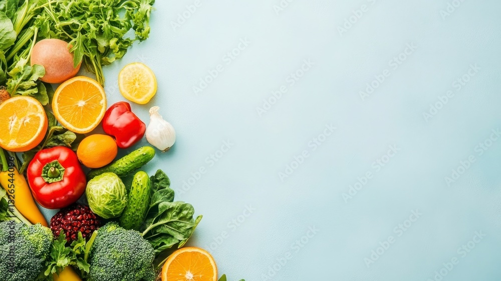 Fresh Colorful Vegetables Layout Fresh Colorful Vegetables Layout