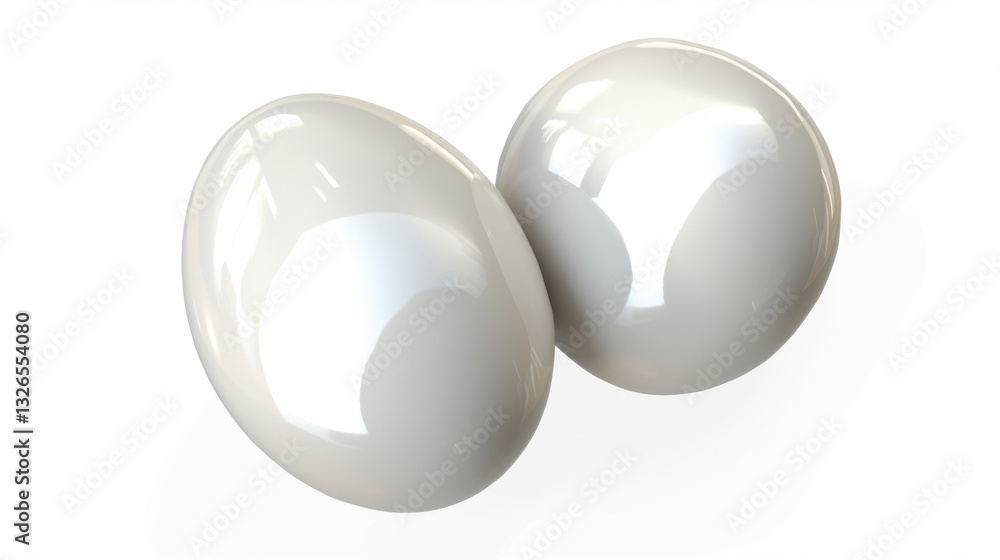 Obraz premium boiled egg isolated on white