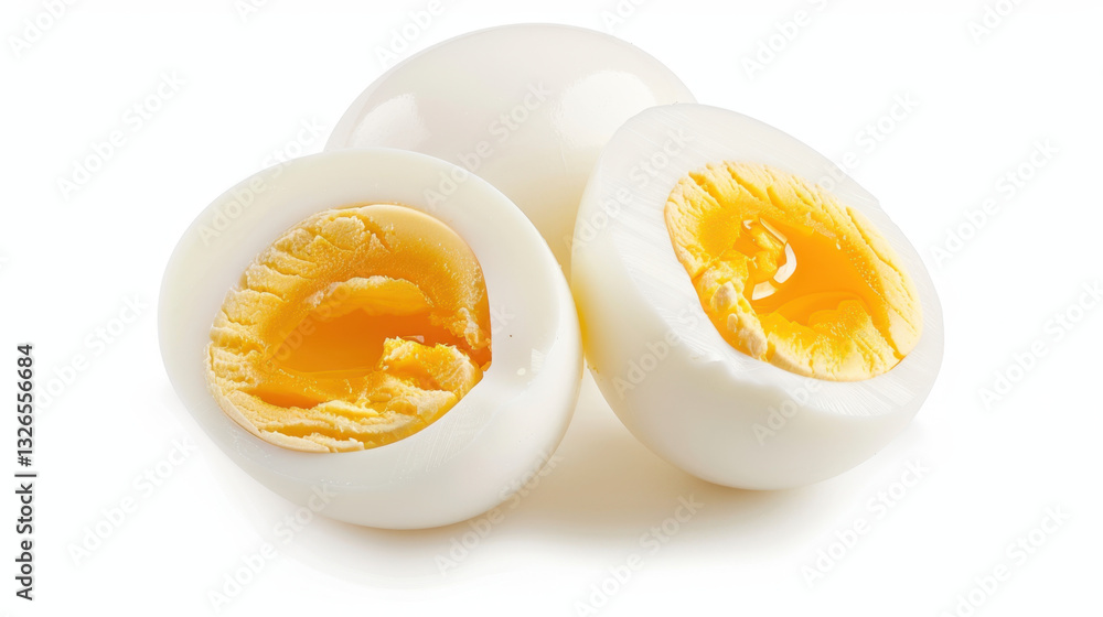 boiled egg isolated on white boiled egg isolated on white