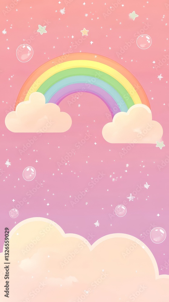 Dreamy Cloudscape with Soft Pastel Colors Dreamy Cloudscape with Soft Pastel Colors