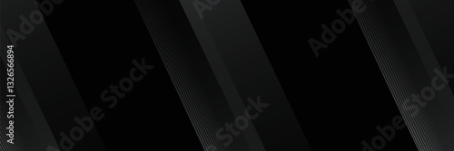 Black abstract background. Elegant dark diagonal shape elements. vector