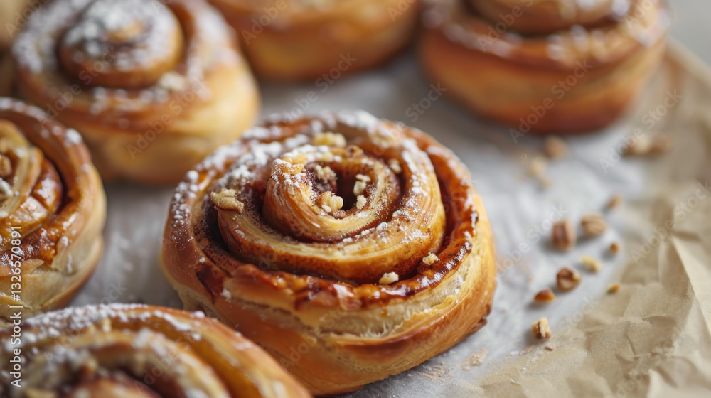 Fototapeta premium cinnamon roll pastry