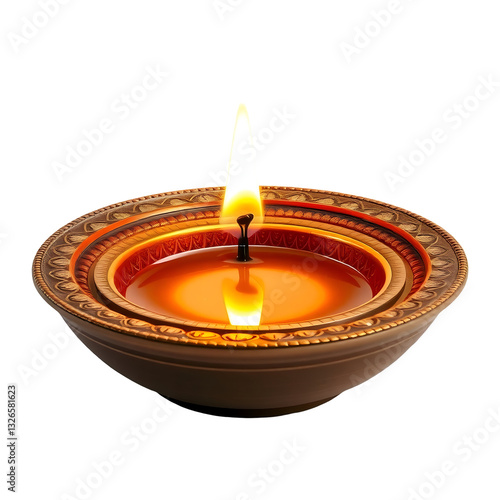 Wallpaper Mural PNG Diya lamp isolated on white transparent background.  Torontodigital.ca
