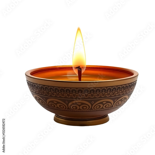 Wallpaper Mural PNG Diya lamp isolated on white transparent background.  Torontodigital.ca