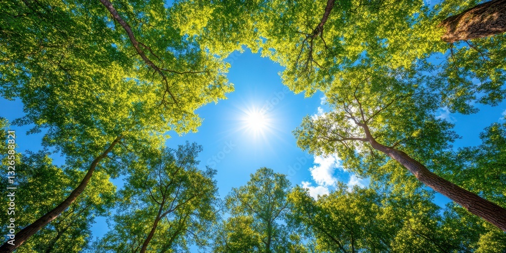 Fototapeta premium Forest canopy banner