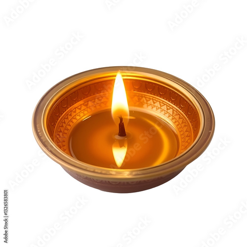 Wallpaper Mural PNG Diya lamp isolated on white transparent background.  Torontodigital.ca