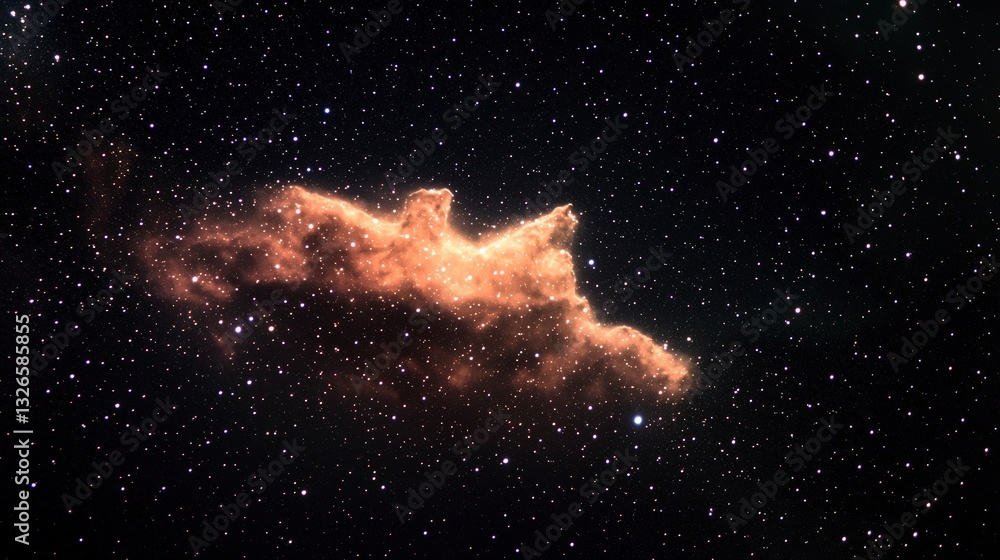 Fototapeta premium Celestial Nebula Cosmic Dust Stars and Galaxy Background