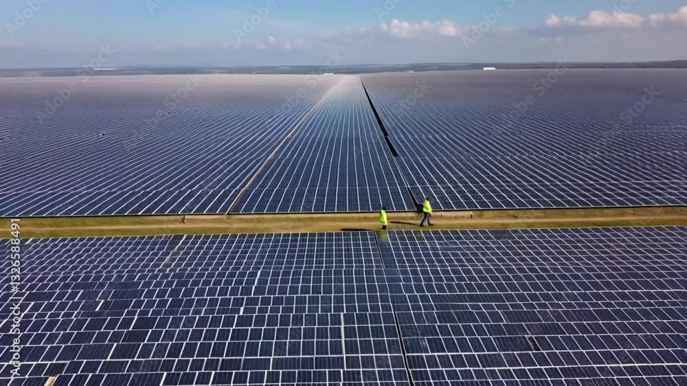 Solar Power Station with Panels on the Open Ground Harnessing Clean Renewable Energy Solar Power Station with Panels on the Open Ground Harnessing Clean Renewable Energy