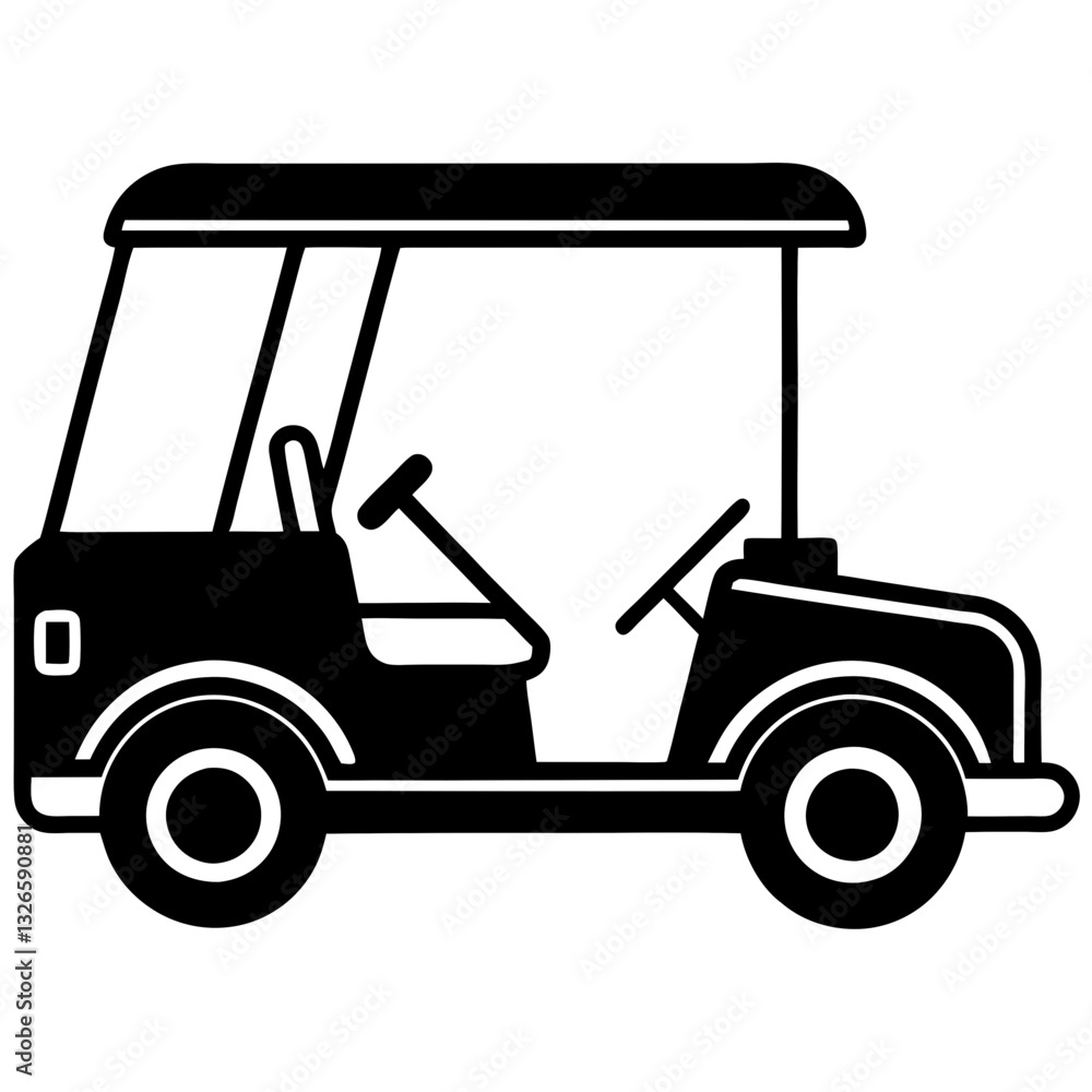 golf cart vehicle isolated icon vector illustration design black and white golf cart vehicle isolated icon vector illustration design black and white