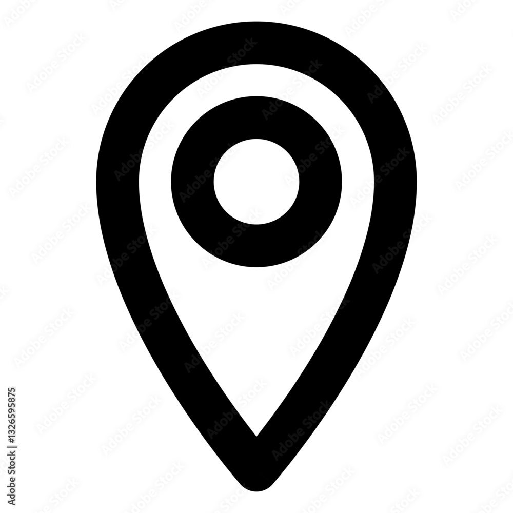 location and map regular icon location and map regular icon