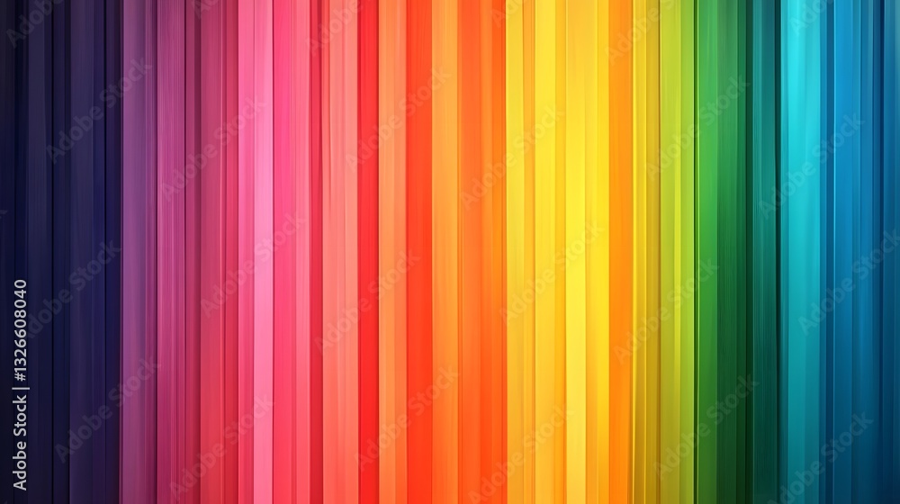Obraz premium Colorful spectrum lines creating vibrant striped background