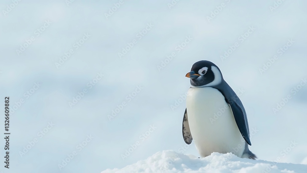 Fototapeta premium penguin snow