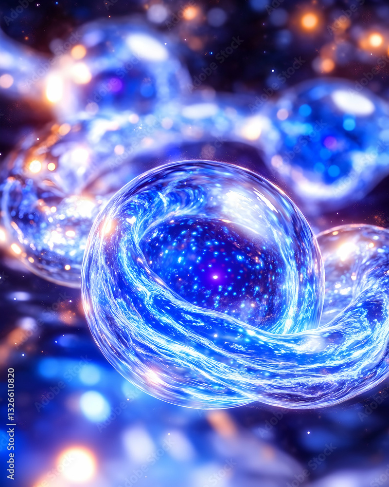 Abstract representation of cellular structures Abstract representation of cellular structures