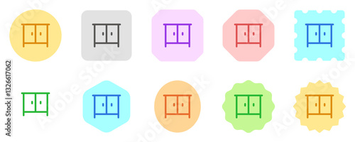 Editable cabinet, nightstand vector icon. Part of a big icon set family. Perfect for web and app interfaces, presentations, infographics, etc