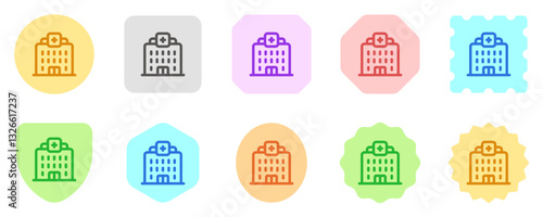 Editable hospital, clinic vector icon. Part of a big icon set family. Perfect for web and app interfaces, presentations, infographics, etc