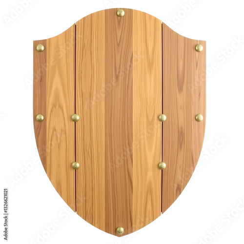 Wallpaper Mural PNG wooden shield isolated on white transparent background.  Torontodigital.ca