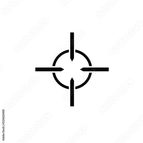cross on white background