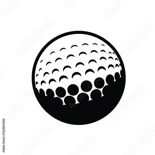 golf ball isolated on white