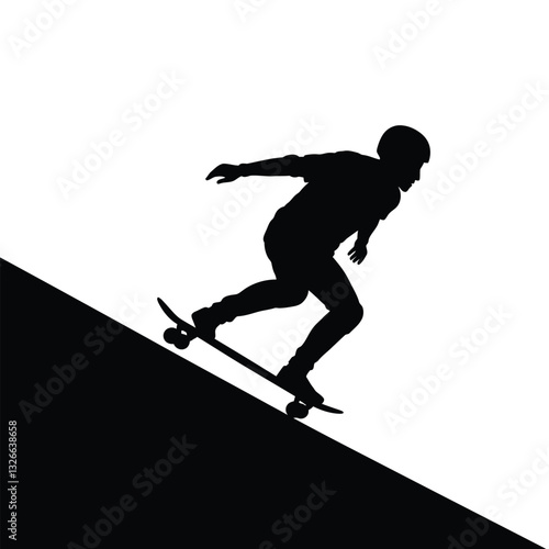 silhouette of a man jumping on a snowboard
