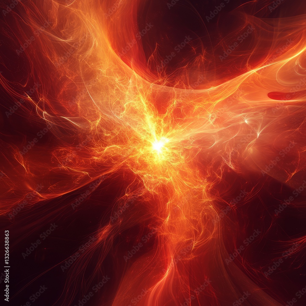 Fototapeta premium AbstractArt Abstract Depiction View Energy Digital