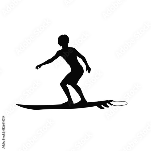 vector illustration of a skier jumping