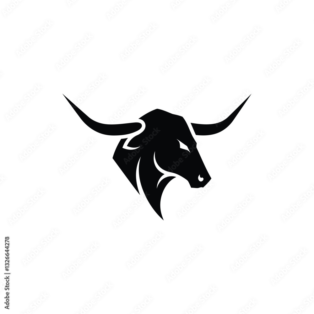 Fototapeta premium bull head vector