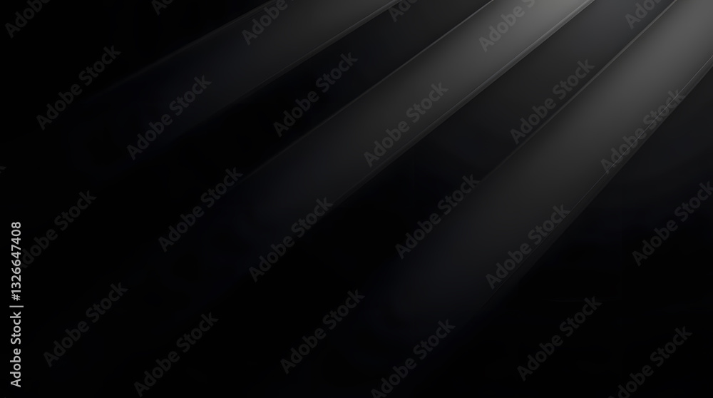 Dark Black abstract background with sleek lines. Dark Black abstract background with sleek lines.