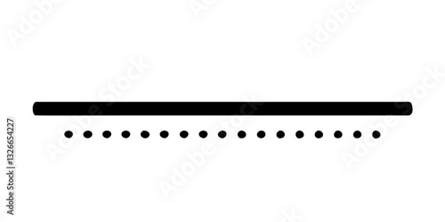 Minimalist dotted line separator