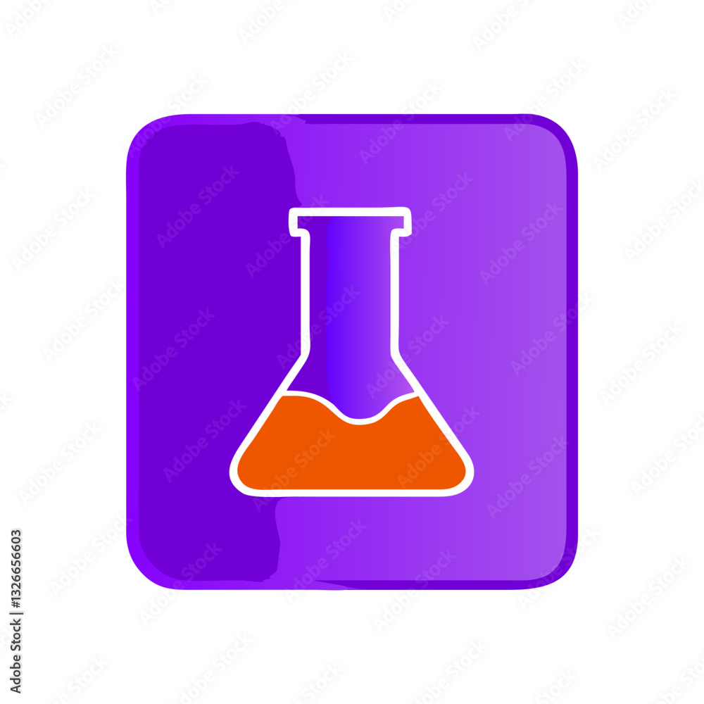 Chemistry flask app icon Chemistry flask app icon