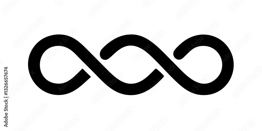 Infinity loop abstract divider Infinity loop abstract divider
