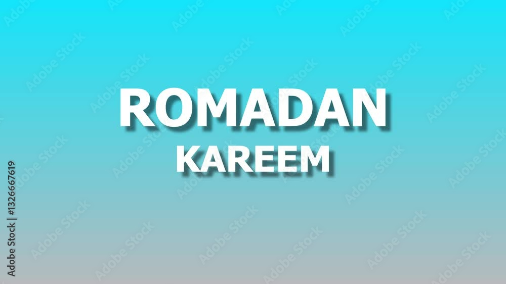 Ramadan Kareem animated text, perfect for greetings, celebrations, and Islamic videos welcoming the holy month of Ramadan. Ramadan Kareem animated text, perfect for greetings, celebrations, and Islamic videos welcoming the holy month of Ramadan.