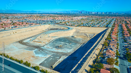Photography Aerial of Urban Expansion near Las Vegas Housing Development