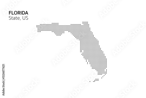 Map of Florida state, US