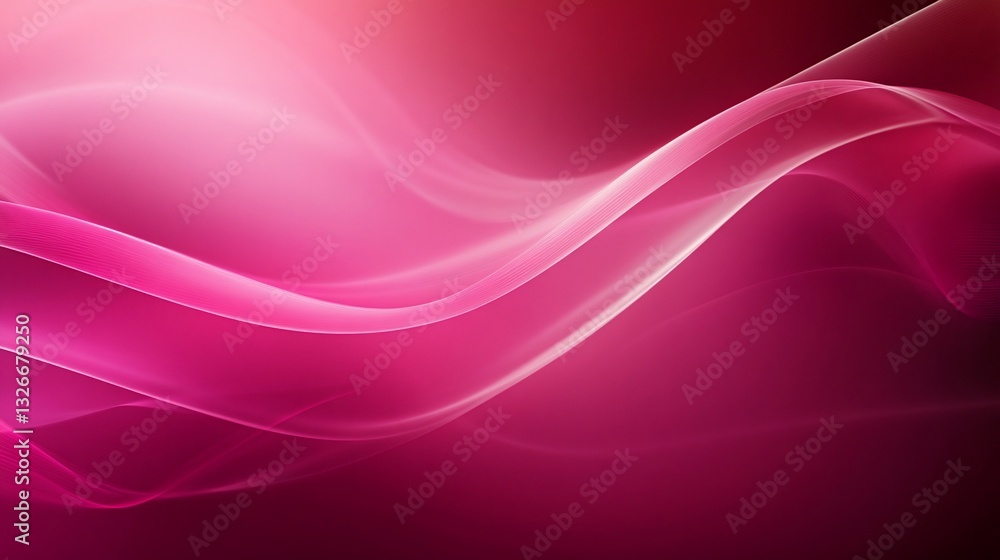Abstract pink flowing waves background with smooth gradient and bright light effect Abstract pink flowing waves background with smooth gradient and bright light effect