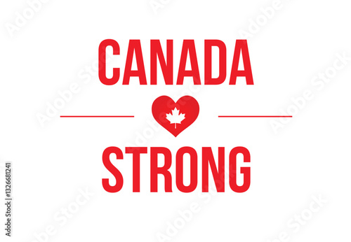 Canada strong vector illustration background.