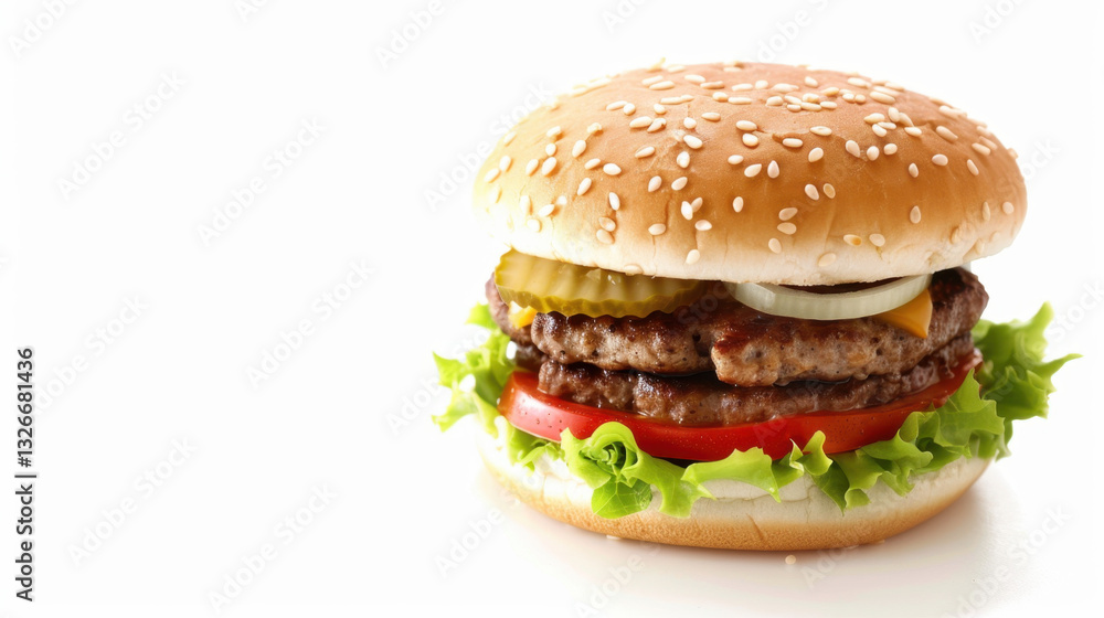 hamburger isolated on white hamburger isolated on white
