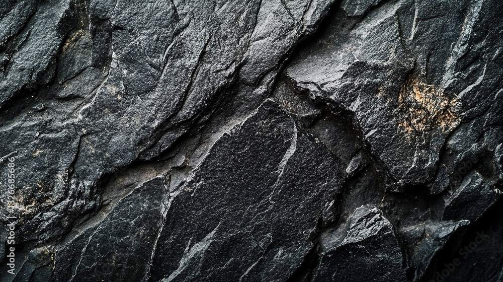 Black stone with grey cement texture, clean and minimal flat lay composition, conveying simplicity and modern elegance.