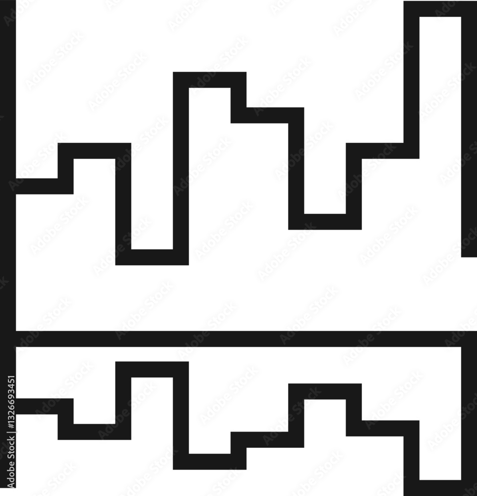 chart flat line web icon concept chart flat line web icon concept