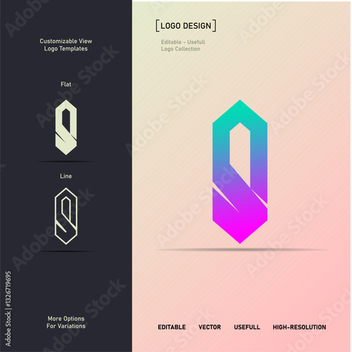 Minimal Innovative Initial S logo and gradient color S logo. Letter S creative luxury Monogram flat. Premium Business S logo line and S icon sign. beauty gradient on canvas