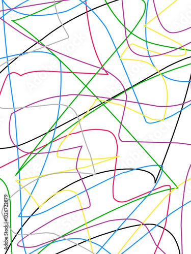 Color abstract on white background