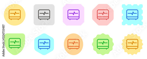 Editable ekg, heartbeat vector icon. Part of a big icon set family. Perfect for web and app interfaces, presentations, infographics, etc